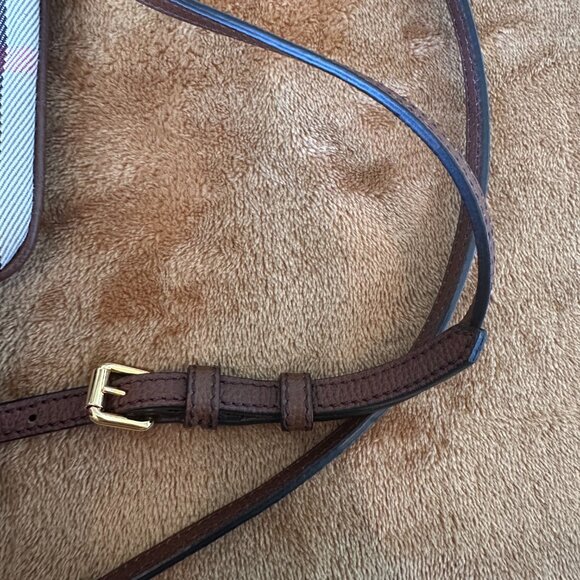 Burberry Peyton Crossbody house check brown adjustable strap - Picture 5 of 10